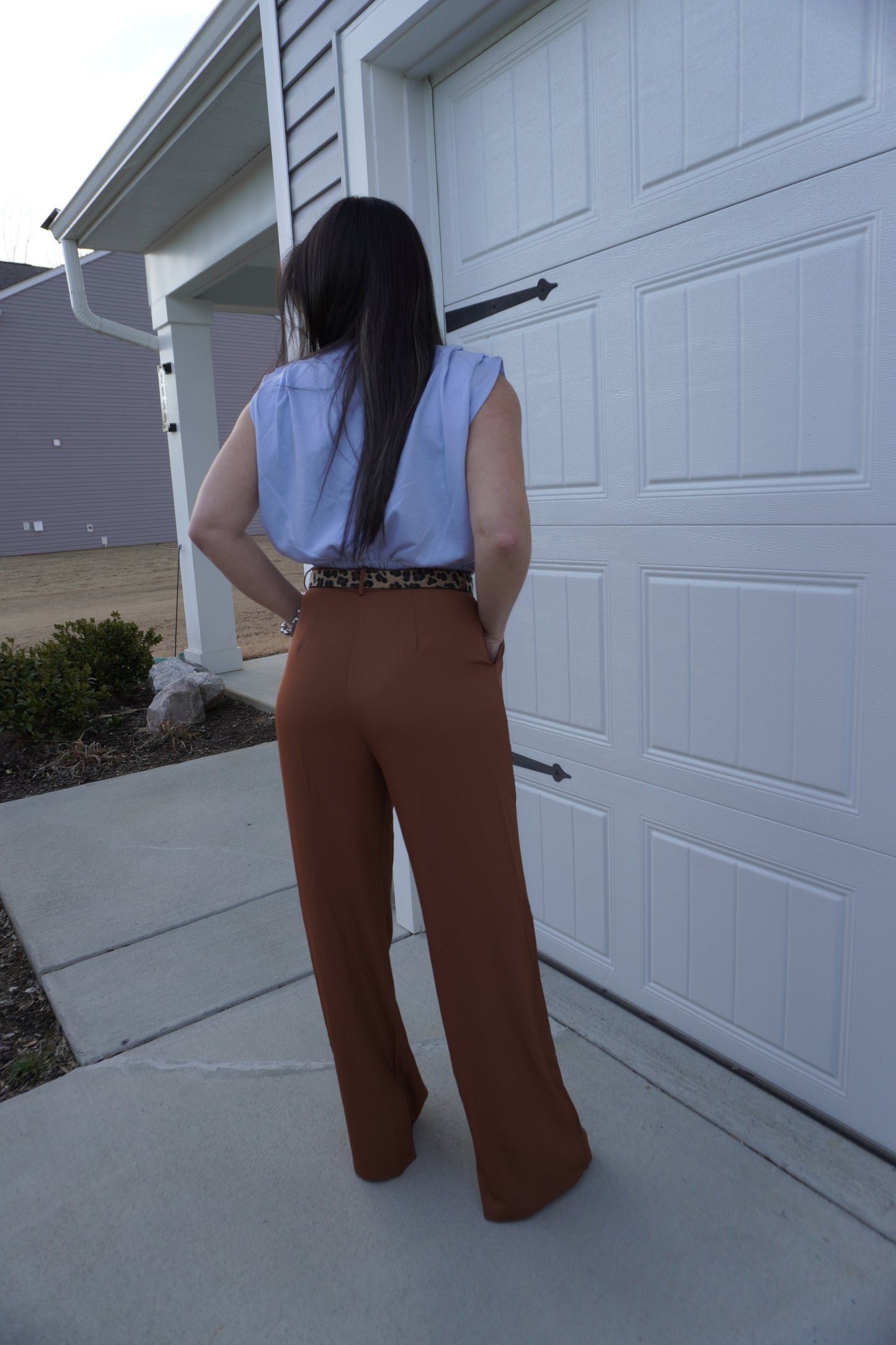 Baby blue shoulder Top