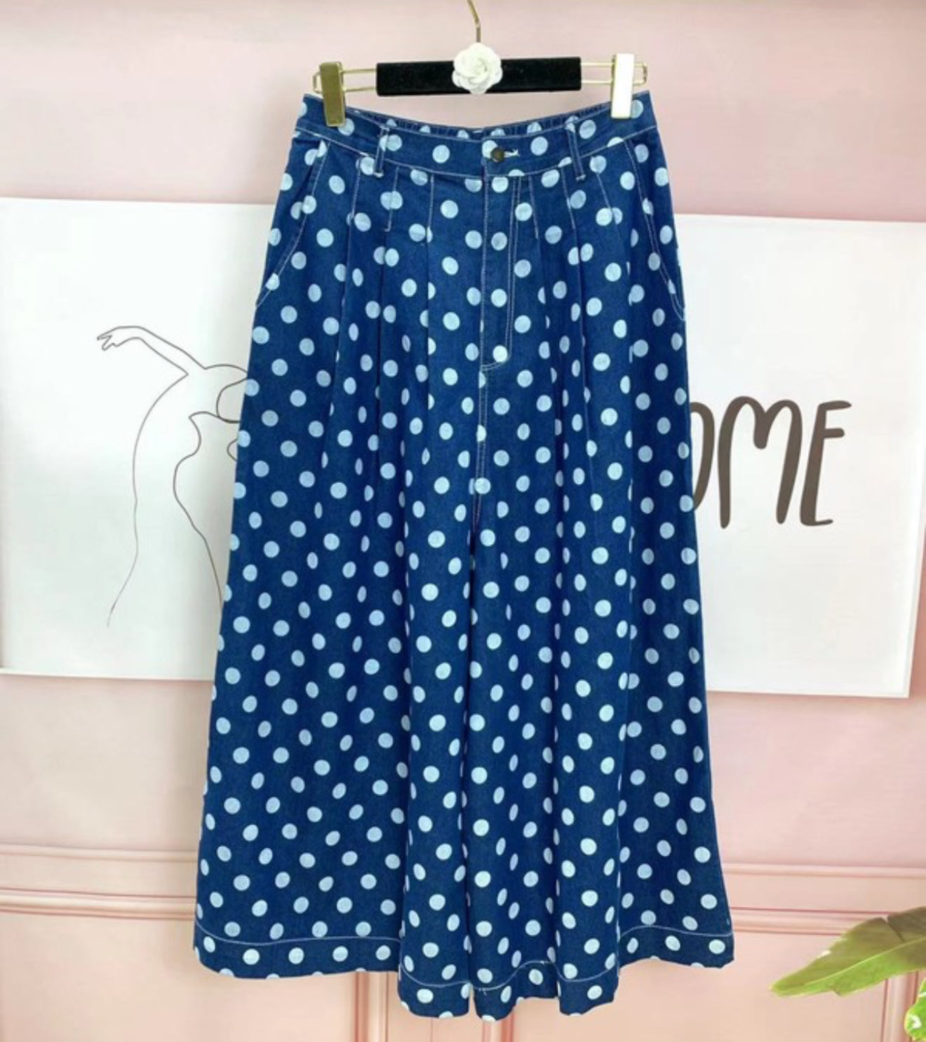 Polka Dots Maxi Skirt