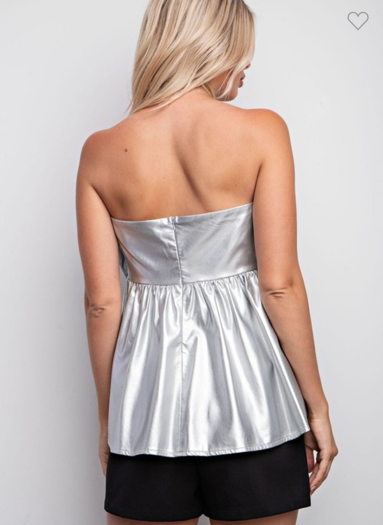 Silver off Shoulder top