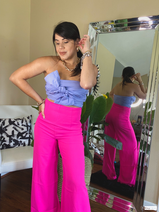 Hot Pink Wide Leg Pants